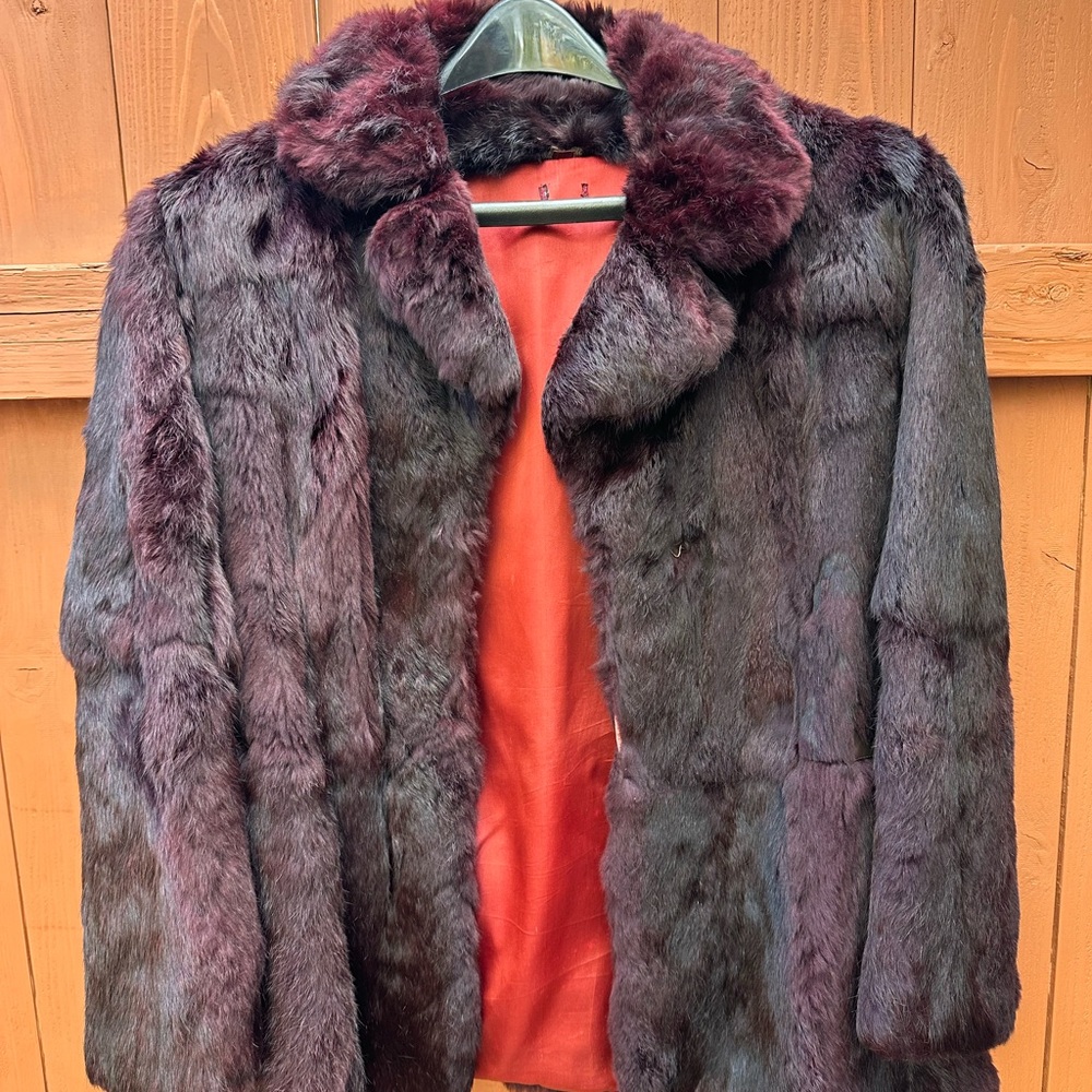 Vintage Rabbit Fur Coat!